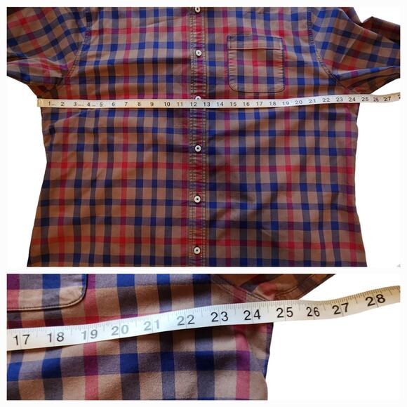 Descendant of Thieves Button Down Plaid Shirt Long Sleeve, flip cuffs, sz 2XL - Picture 9 of 13
